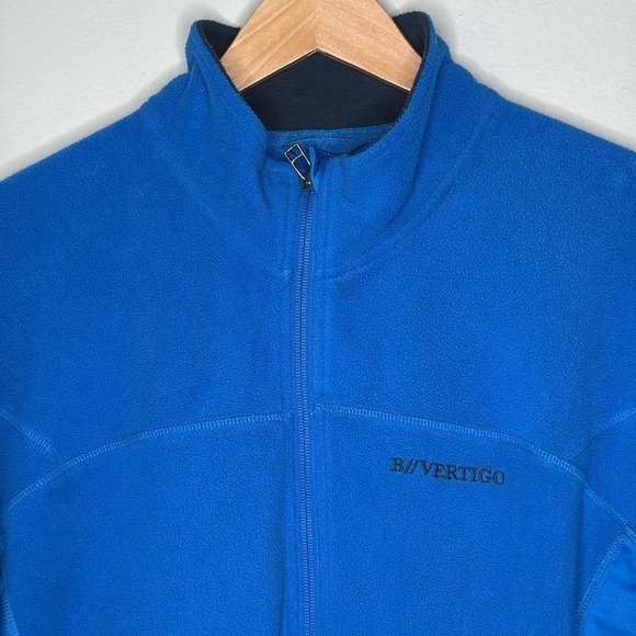 B Vertigo Women's Equestrian Fleece Zipper Lightweight Jacket in Blue Size 14 - Picture 3 of 9